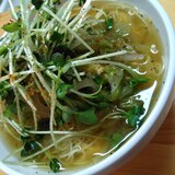 たっぷりカイワレの「和風にゅうめん」♫